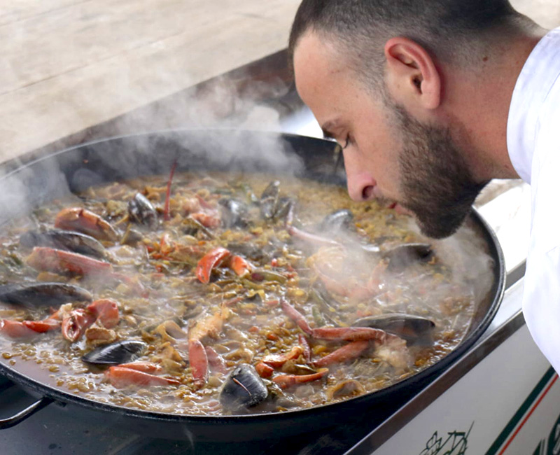 paella chef privado amar sushibar